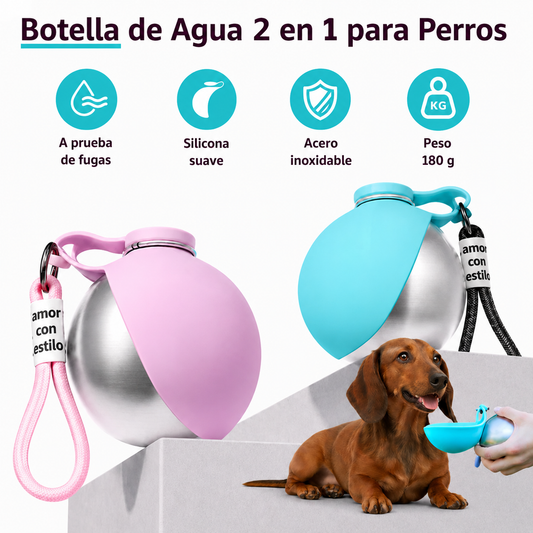 Botella portátil para perrros