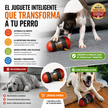 Juguete dispensador de premios para perros