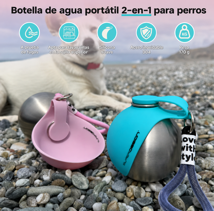 Botella portátil para perrros