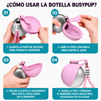 Botella de Agua Portátil para Perros